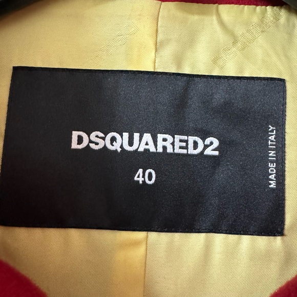 DSQUARED DOUBLE BREASTED PEA COAT SIZE 40 ( M) - Picture 2 of 9